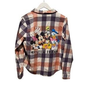 Disney‎ Mickey Mouse Flannel Size small Mickey Mouse and Friends